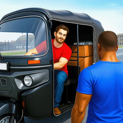  City Tuk Tuk Rickshaw Game 